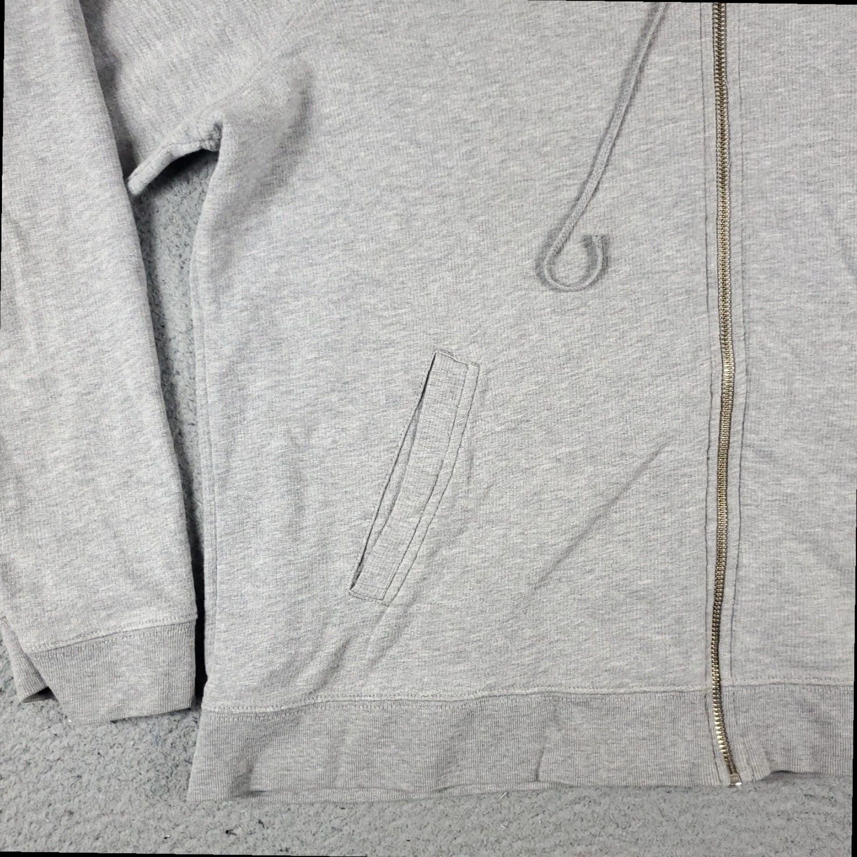 Tommy Hilfiger Tommy Hilfiger Full Zip Hoodie Sweater Womens Large Gray Cotton Blend Size L / US 10 / IT 46 - 4 Thumbnail