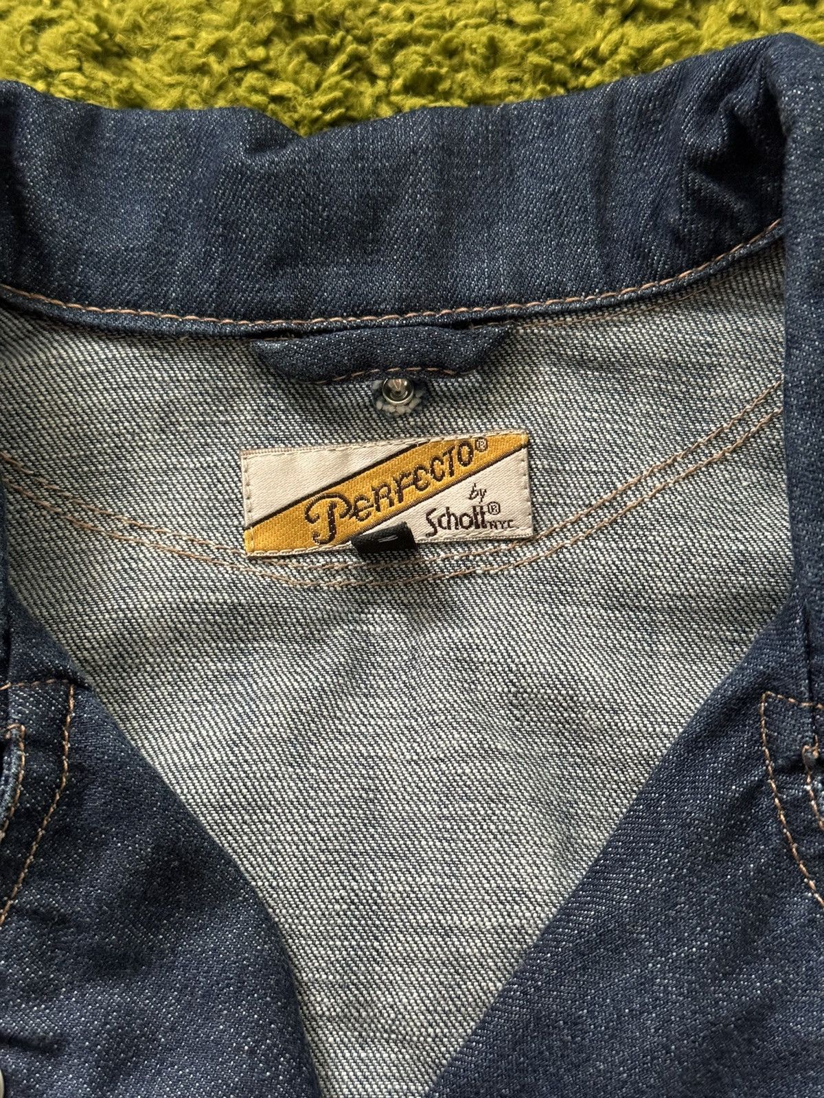 Designer × Schott Schott Perfecto denim biker jacket Size M / US 6-8 / IT 42-44 - 6 Thumbnail