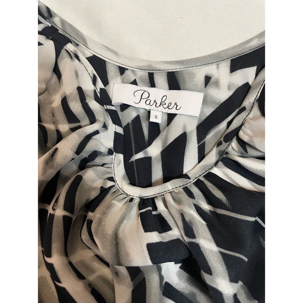 Parker Parker Agave Cold Shoulder Black White Mini Dress Size S Size S / US 4 / IT 40 - 7 Thumbnail