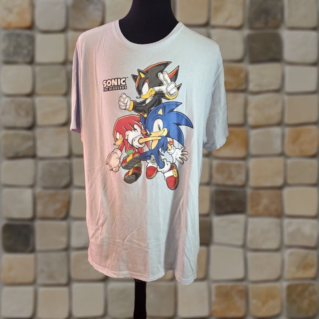 Old Navy Old Navy SEGA Sonic The Hedgehog Light Blue Short Sleeve T-Shirt XXL Tall Mens Size US XXL / EU 58 / 5 - 1 Thumbnail