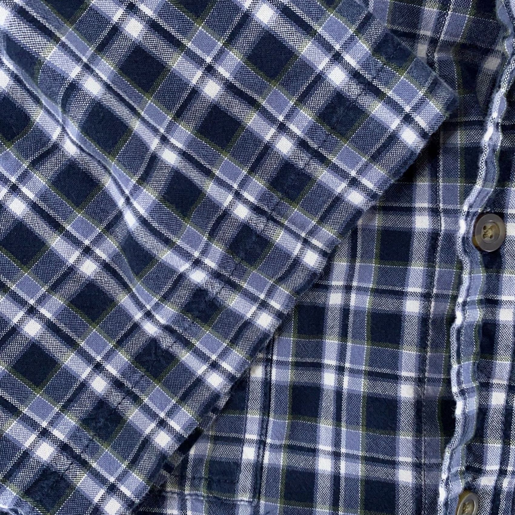 Carhartt Carhartt Shirt Mens XL Blue Plaid Short Sleeve Button Down Relaxed Fit Cotton Size US XL / EU 56 / 4 - 3 Thumbnail
