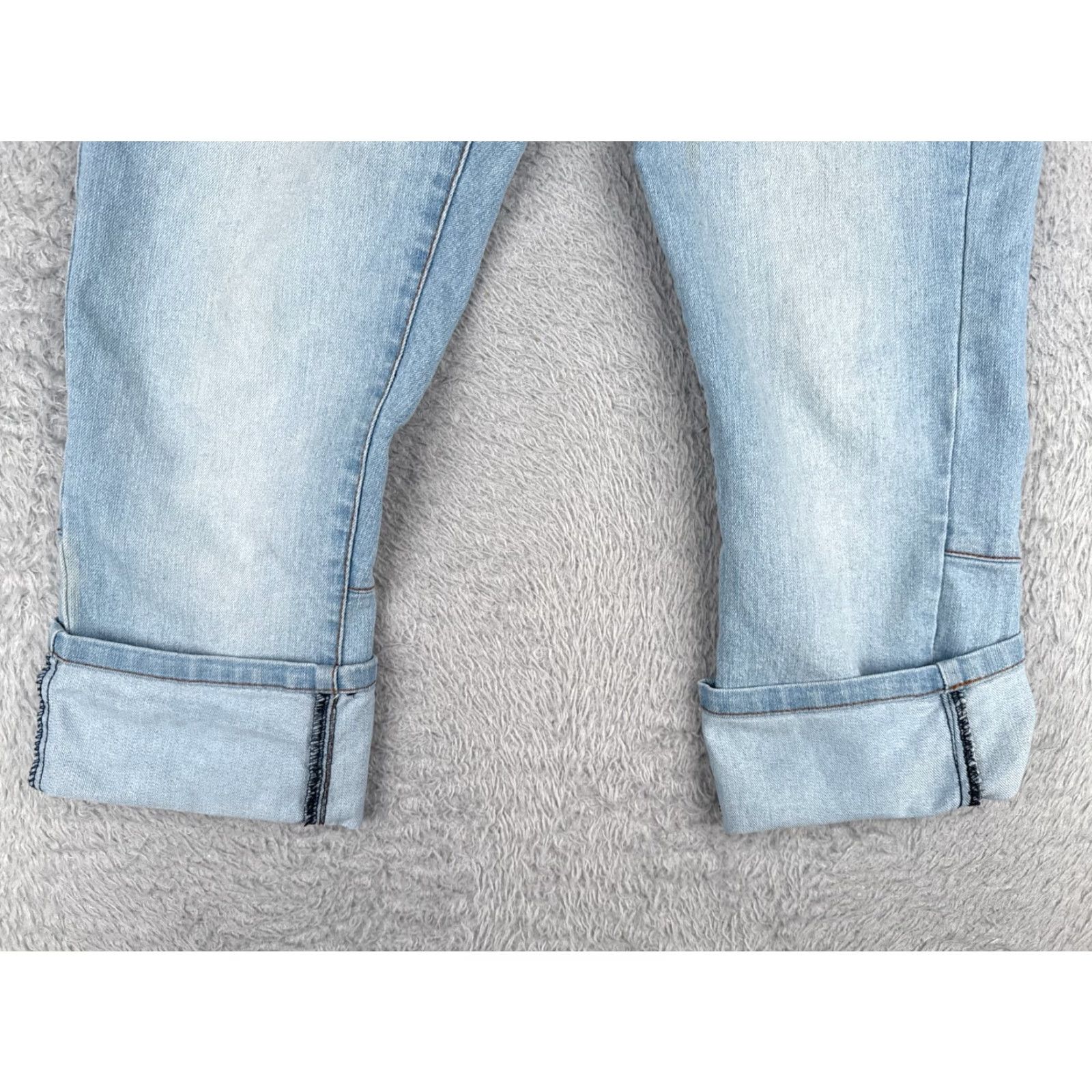 Vintage Red Rivet Jeans Women Capri Denim Blue 30x20 Low Rise 11 Regular Cotton Blend 5-Pocket Pockets Distressed Vintage No Size 32" / US 10 / IT 46 - 2 Thumbnail