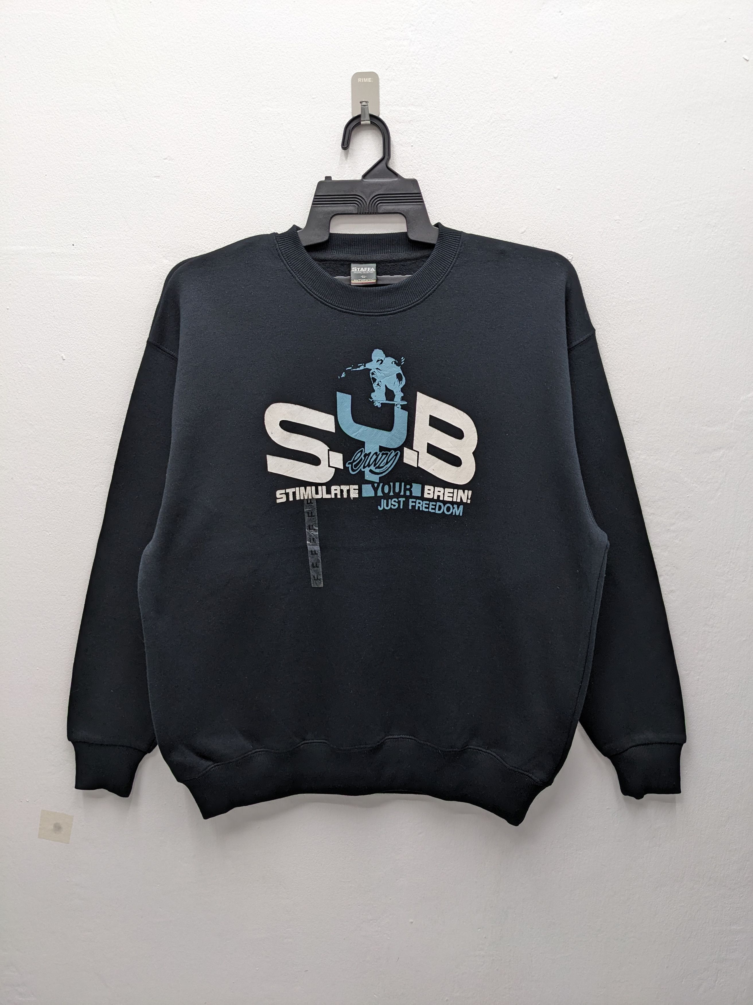 Japanese Brand STAFF A S.Y.B. Stimulate Your Brein Snowboard/Surf Graphic Size US XL / EU 56 / 4 - 2 Thumbnail