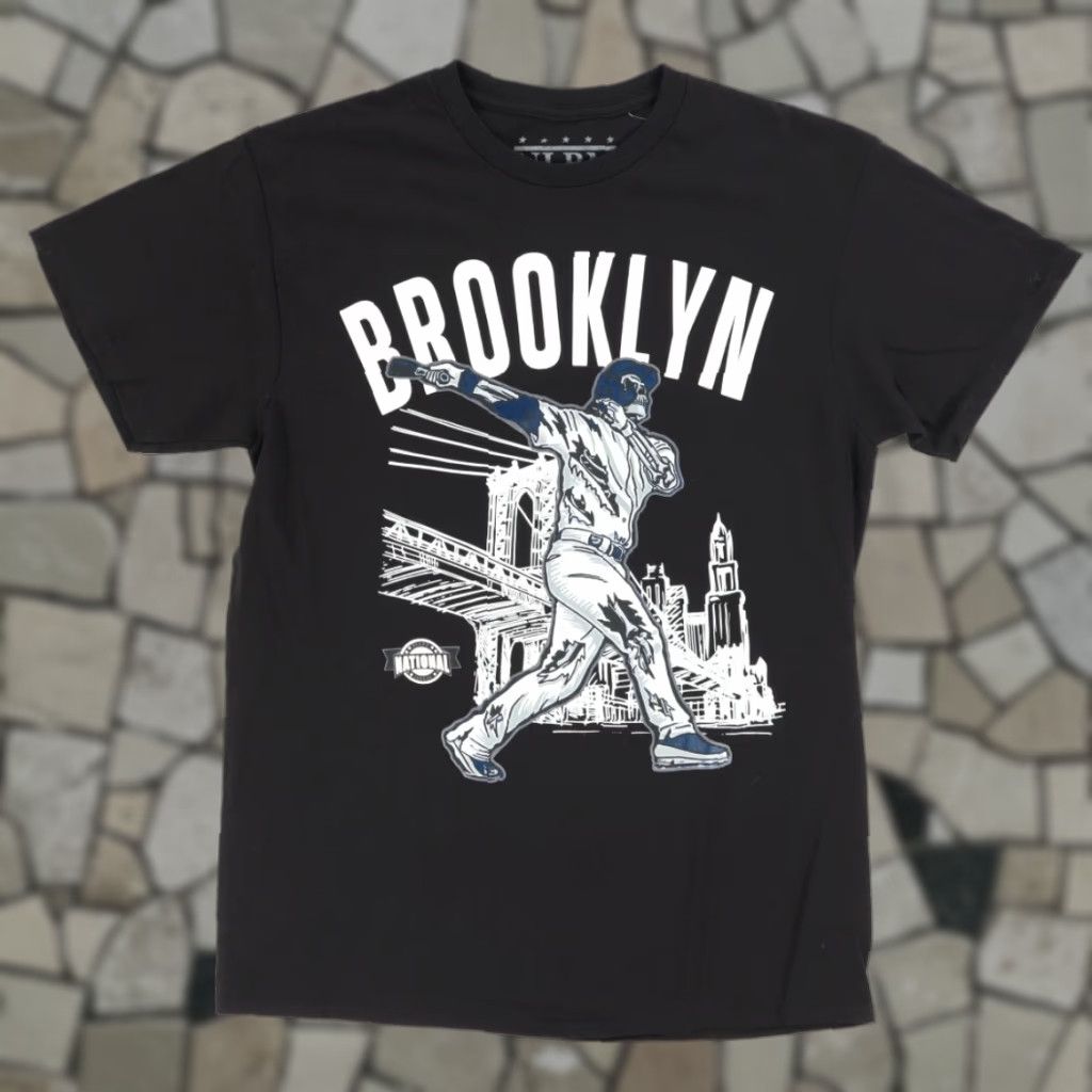 Vintage NLBM Negro League Brooklyn Solid T-Shirt Black Men's M Size US M / EU 48-50 / 2 - 1 Thumbnail