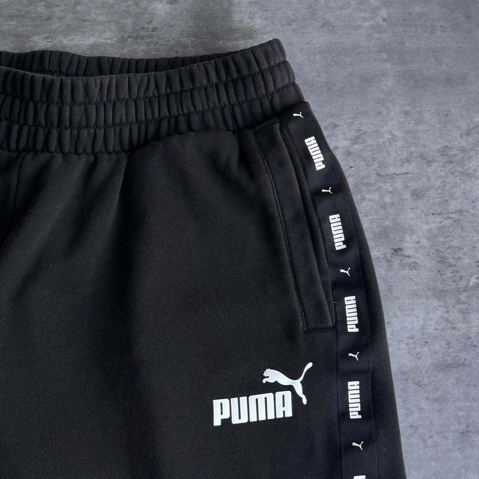 Puma × Vintage Vintage Y2K PUMA Black & White Embroidered Opium Sweatpants Size US 32 / EU 48 - 3 Thumbnail