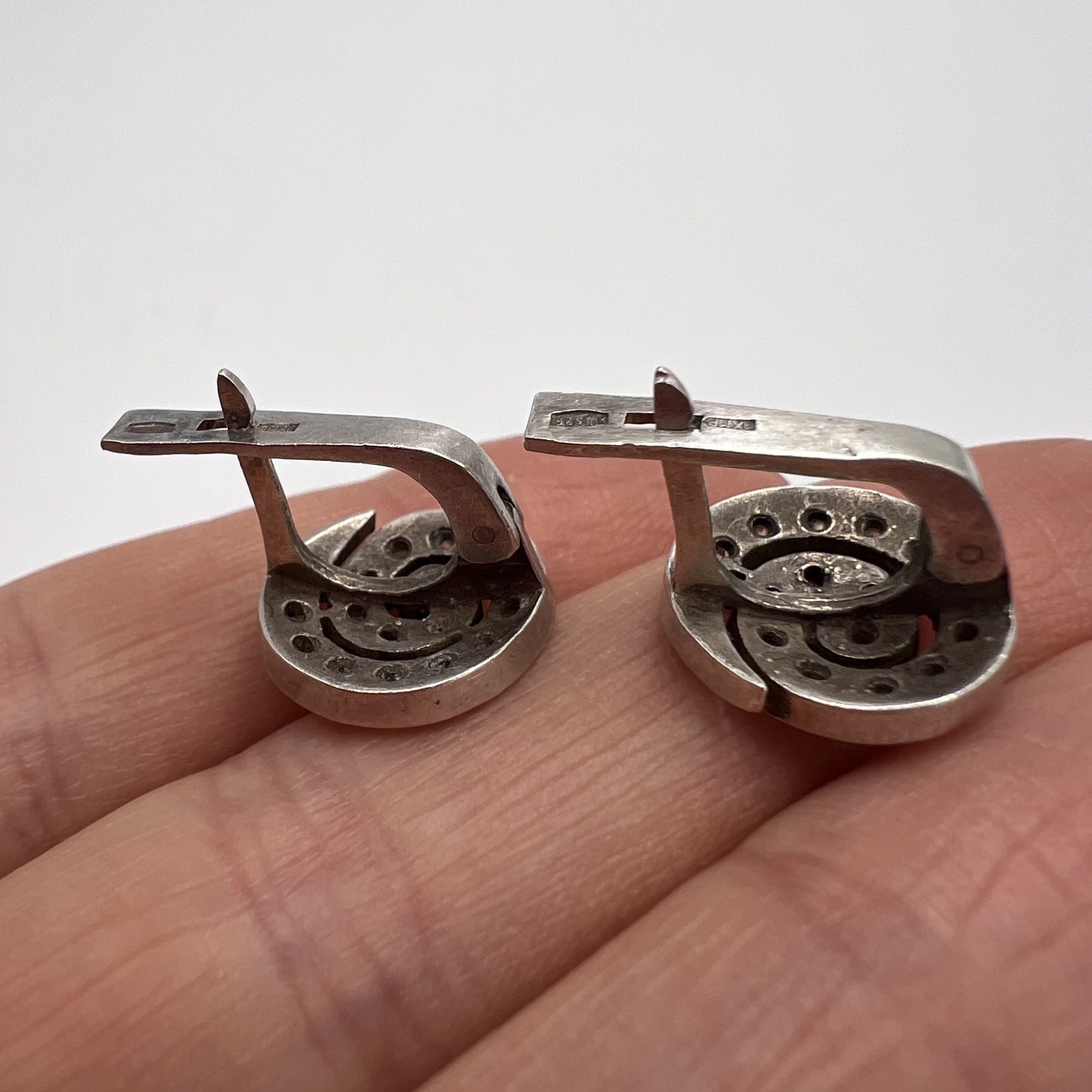 Other Vintage Pair Of Stud Earrings Sterling Silver 5.11gr Size ONE SIZE - 6 Thumbnail