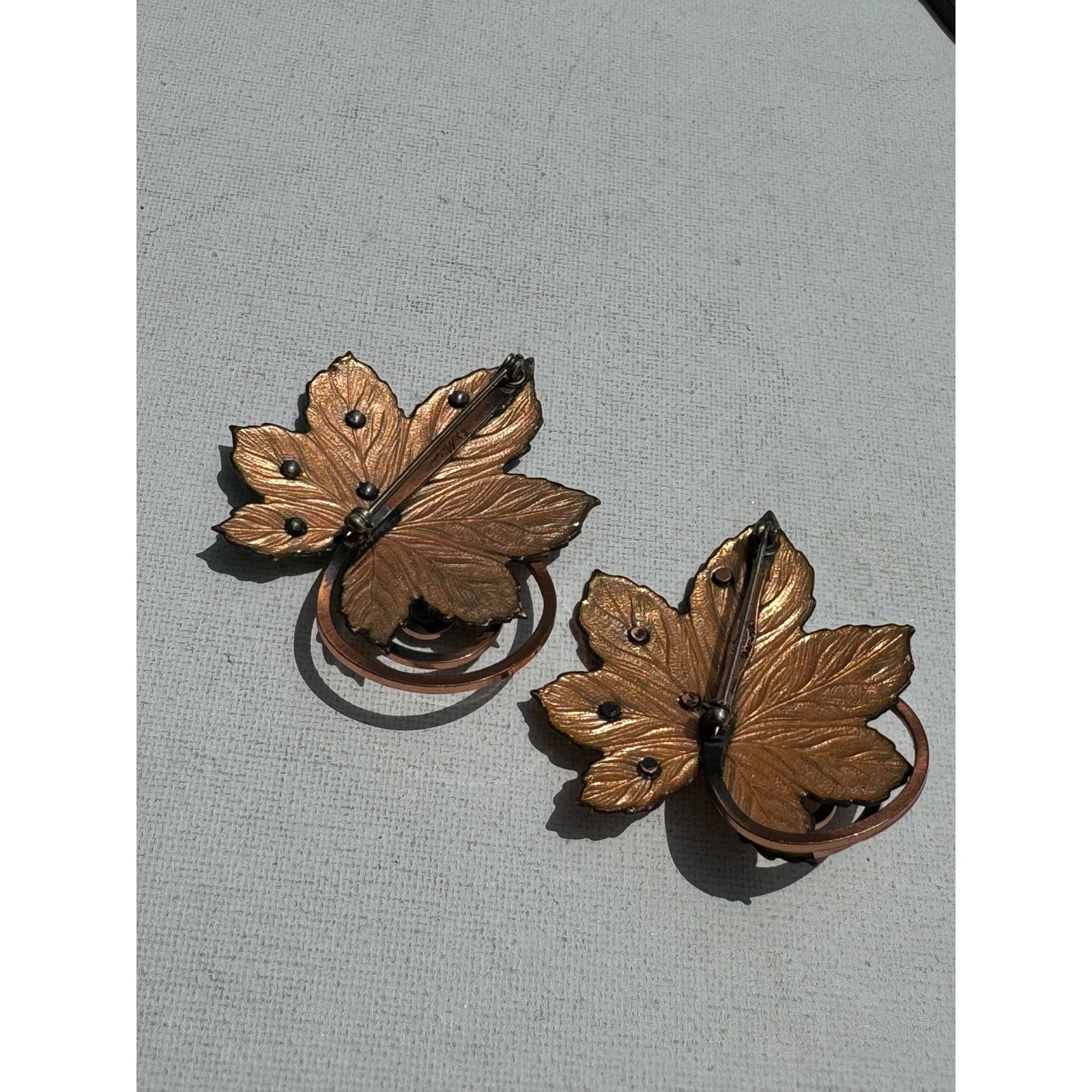 Vintage Vintage 1950s Matisse Renoir Leaf Broochs Set Size ONE SIZE - 3 Thumbnail
