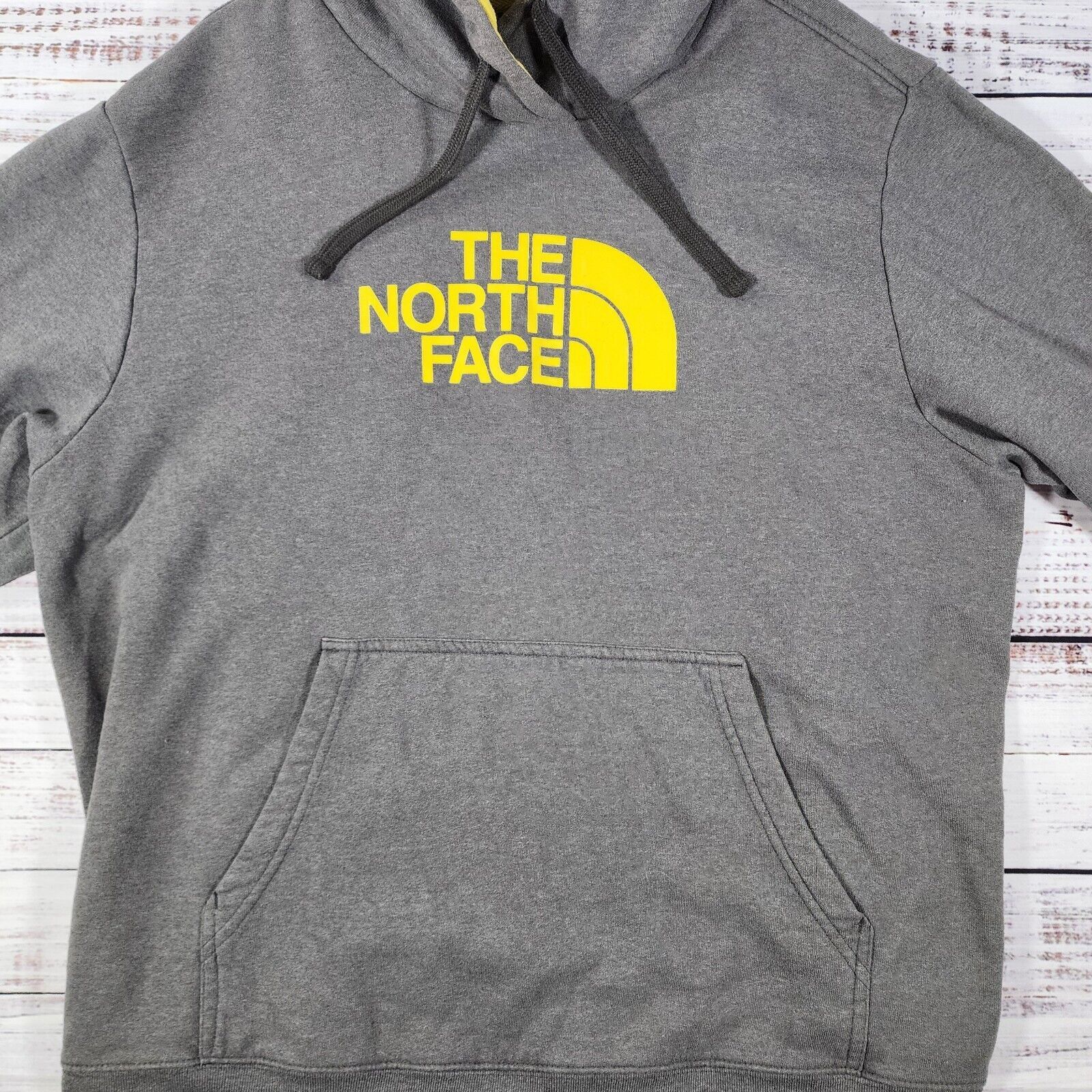 The North Face The North Face Big Logo Yellow/Grey Mens Hoodie Hooded 2XL Size US XXL / EU 58 / 5 - 3 Thumbnail