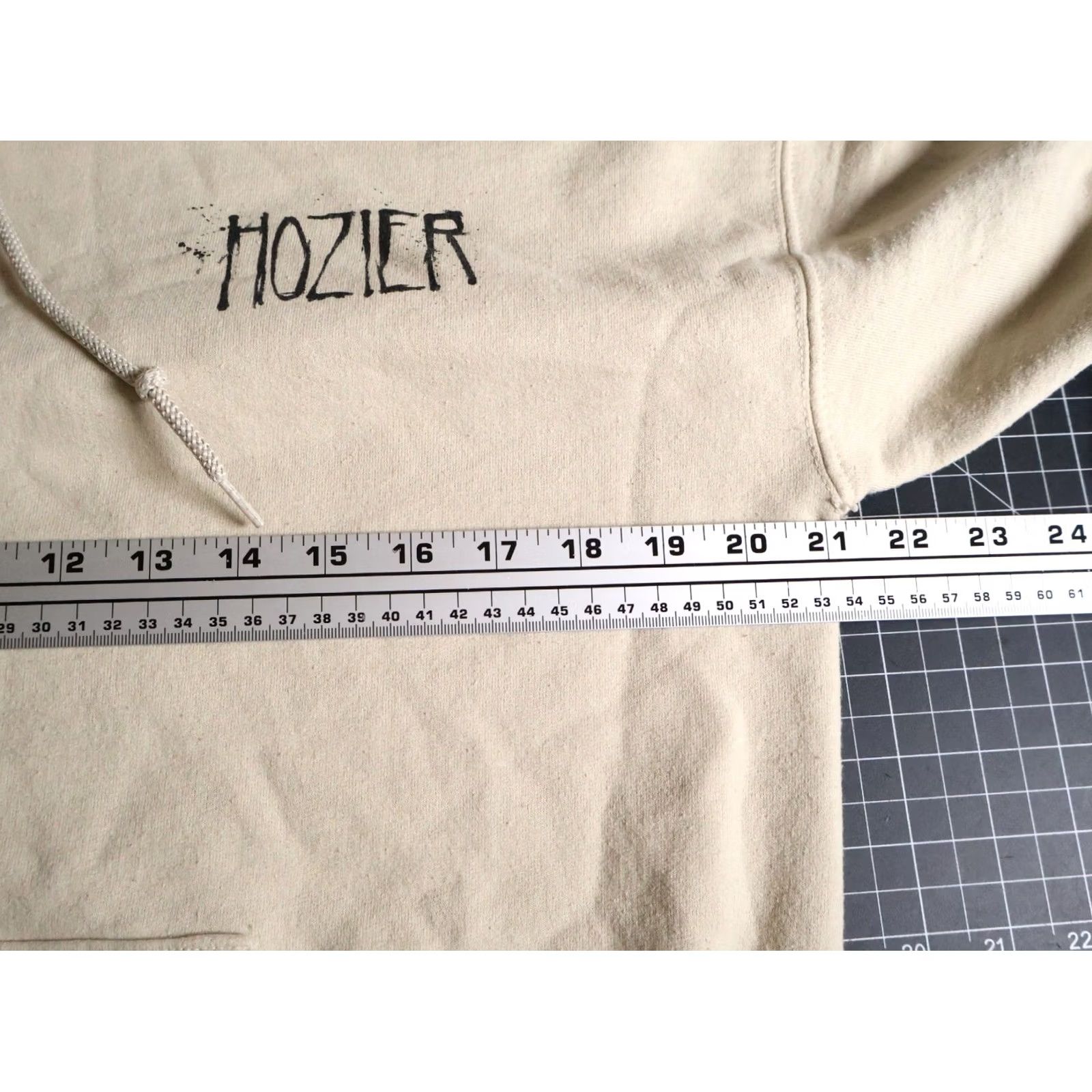 Doublet Hozier Shirt Mens M Beige Hoodie Men Drawstring Sweatshirt Double Sided Print Size US M / EU 48-50 / 2 - 5 Thumbnail