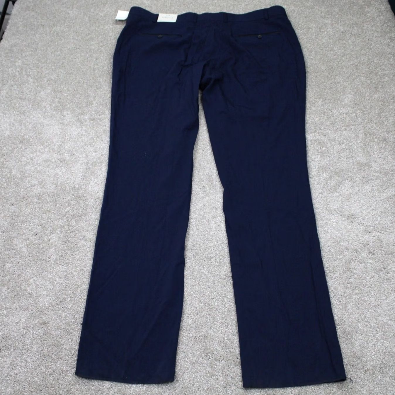 Perry Ellis Perry Ellis Pants Dress Pants NWT Mens 43 Navy Solid Twill Flat Front Polyester Regular Straight 36in Inseam Slacks Size US 43 - 5 Thumbnail