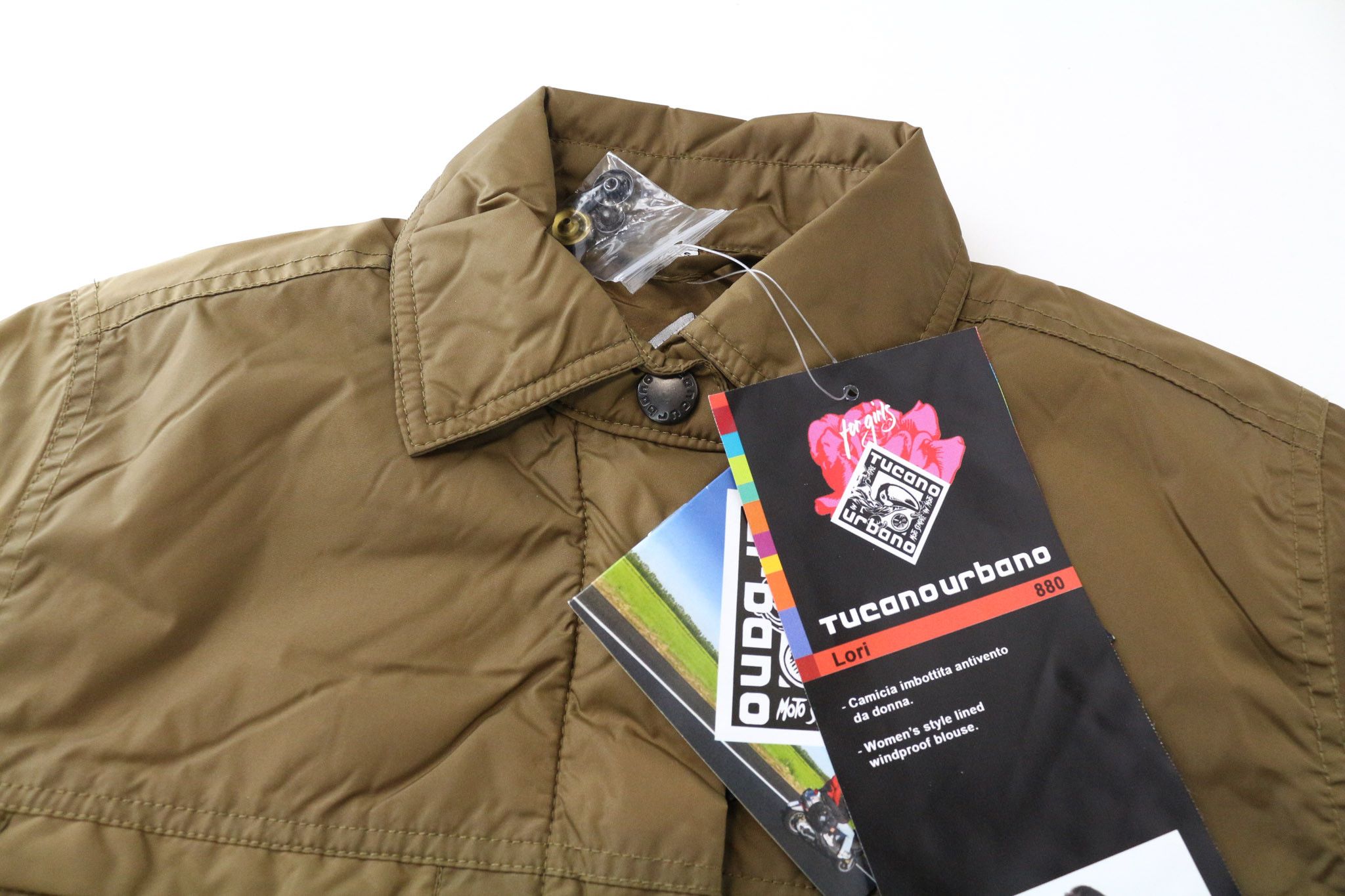 Other LORI 2XS Brown Windproof Padded Moto Jacket 75068 Size XXS / US 00 / IT 34 - 3 Thumbnail
