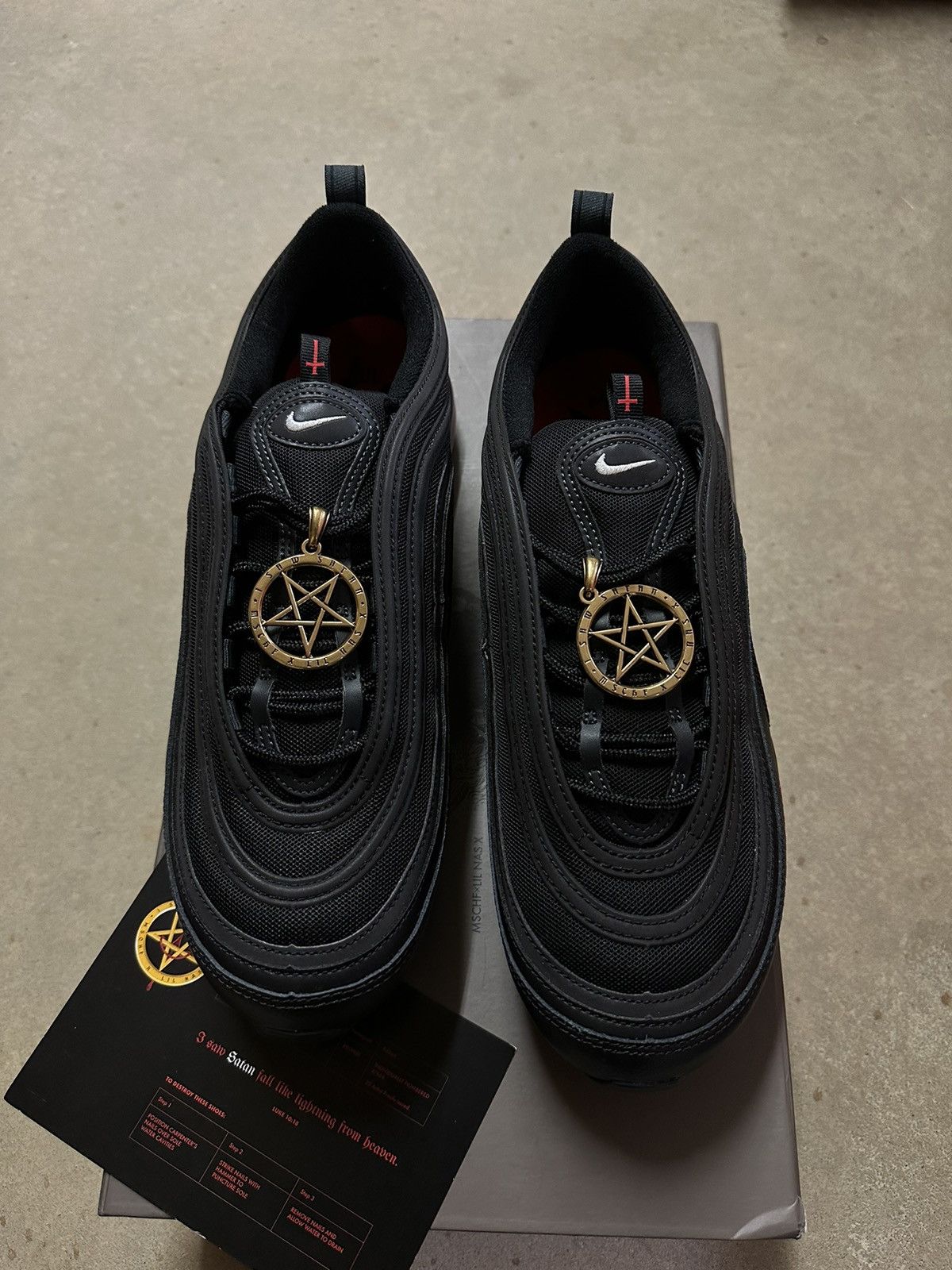 Nike Nike x Lil nas x Satan shoes air max 97 Size US 11 / EU 44 - 2 Thumbnail