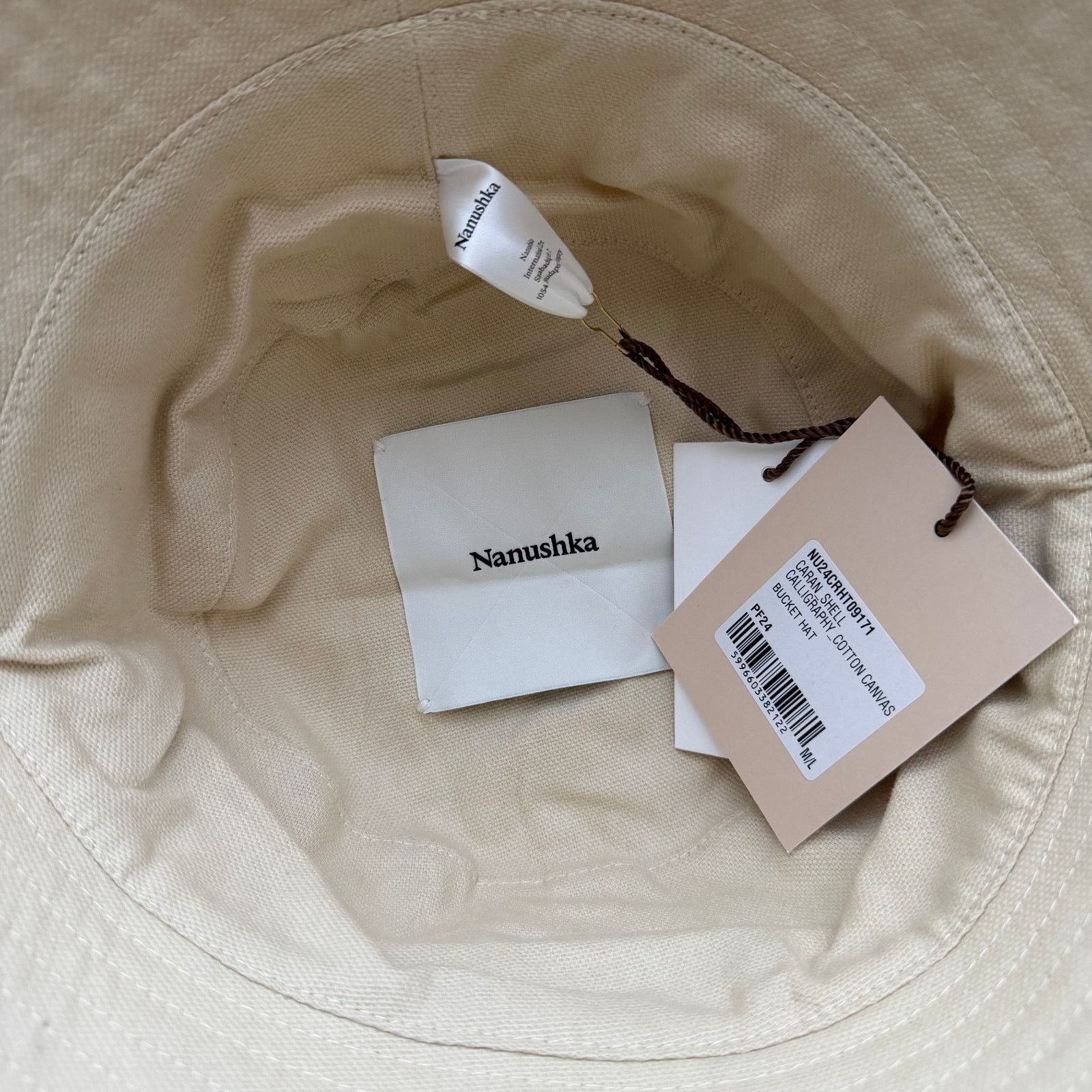 Nanushka Nanushka Caran Cotton Canvas Bucket Hat Size M/L NWT Size ONE SIZE - 4 Thumbnail
