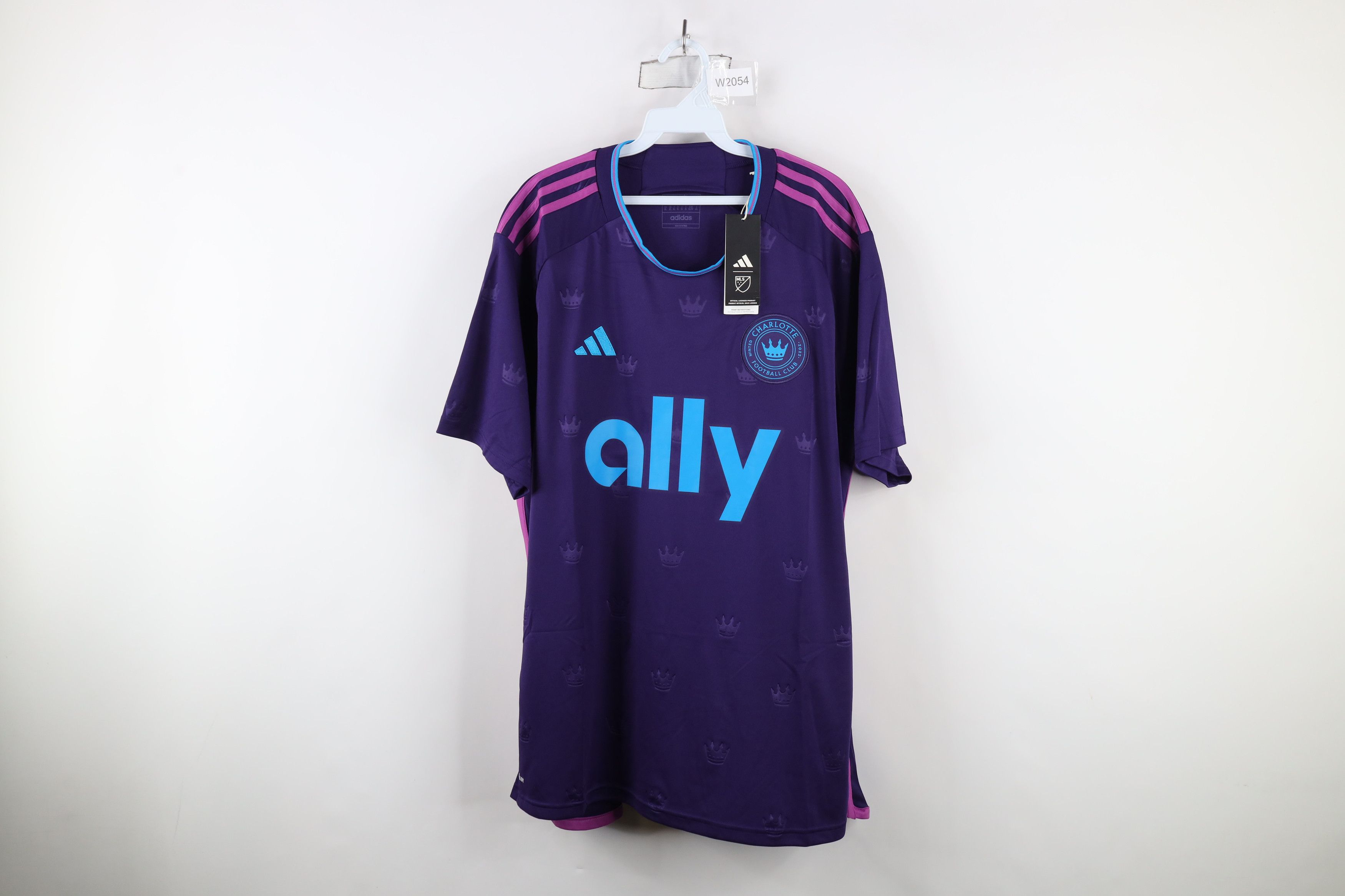 Adidas × Vintage New Adidas Charlotte Club Soccer Jersey Futbol Purple Size US XL / EU 56 / 4 - 1 Thumbnail