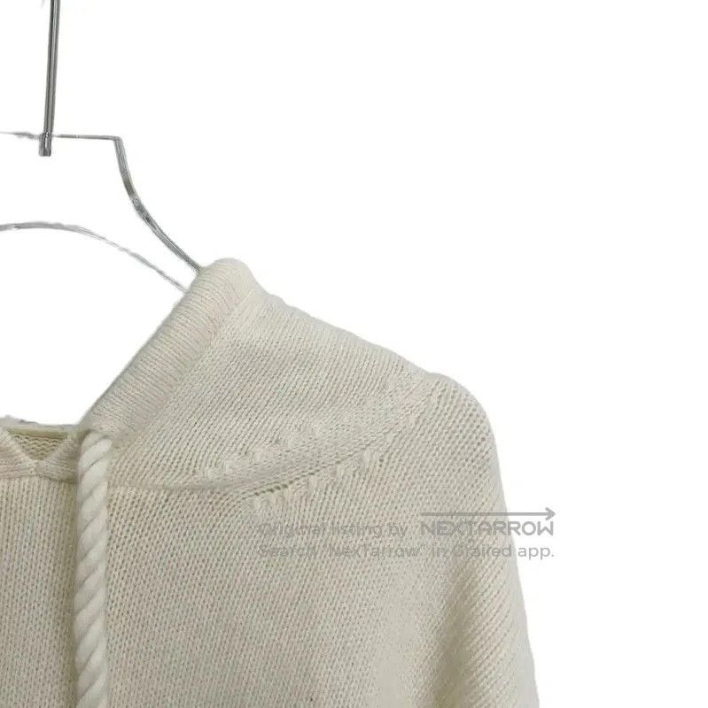 Max Mara MaxMara Cream Cotton Pullover Hoodie . Size L / US 10 / IT 46 - 3 Thumbnail