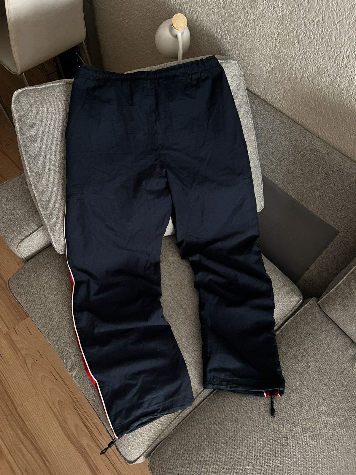 Nike Vintage Nike Y2K Baggy Track Pants Navy Red Size US 34 / EU 50 - 11 Thumbnail