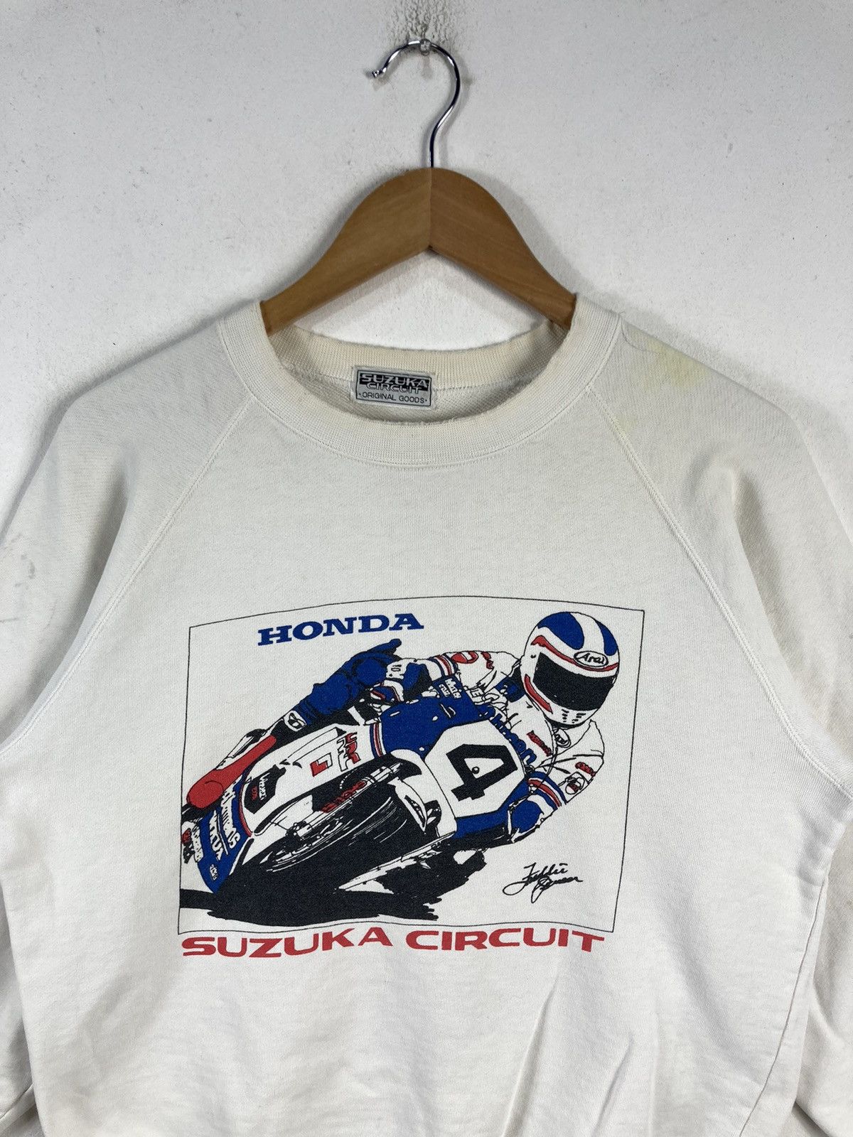 Honda × Vintage Vintage Racing Honda Suzuka Circuit Freddie Spencer Jumper Size US M / EU 48-50 / 2 - 6 Thumbnail