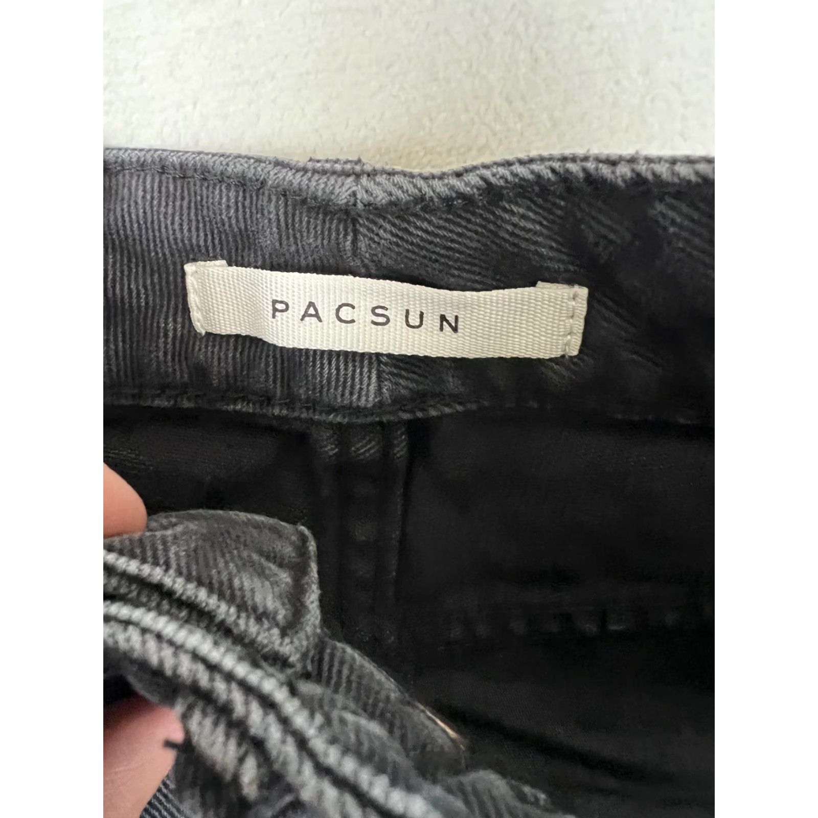 Pacsun PacSun Womens Black Mom Short Denim Jean Shorts High Rise Cuffed Casual 23 Heritage: Vintage No Size 40" / US 18 - 4 Thumbnail