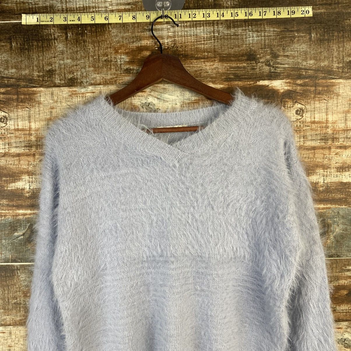 Homespun Knitwear DL Khalita Blue shaggy fur Mohair Knitwear #C1077 Size M / US 6-8 / IT 42-44 - 5 Thumbnail