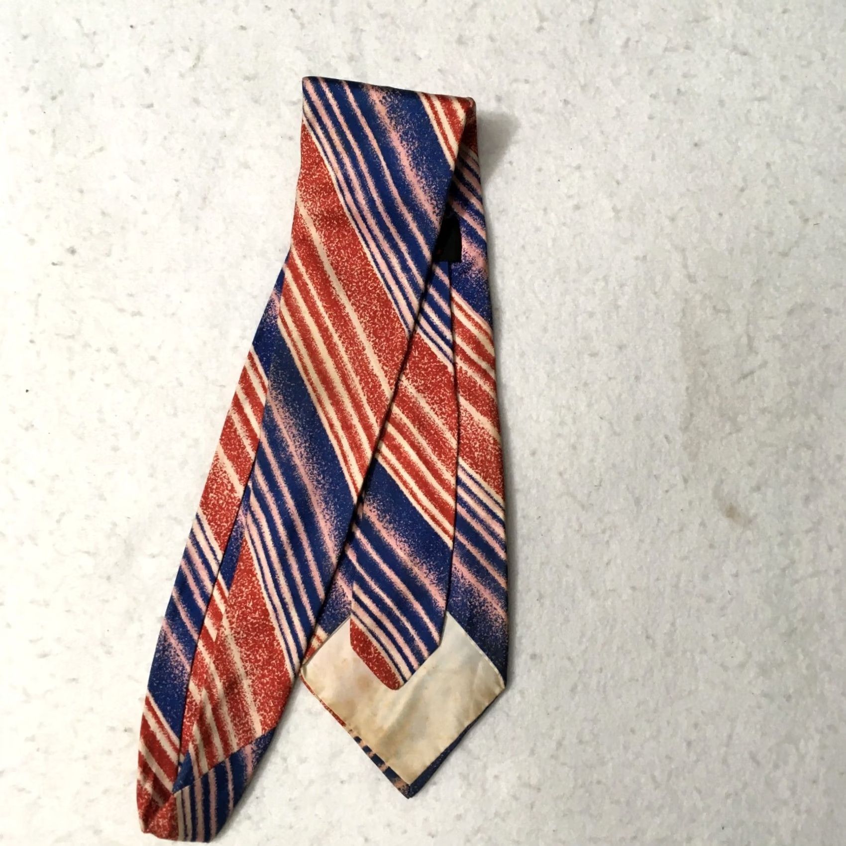 Vintage VINTAGE Liebert Necktie Tie pink Blue 70s Mod Retro Disco Size ONE SIZE - 3 Thumbnail