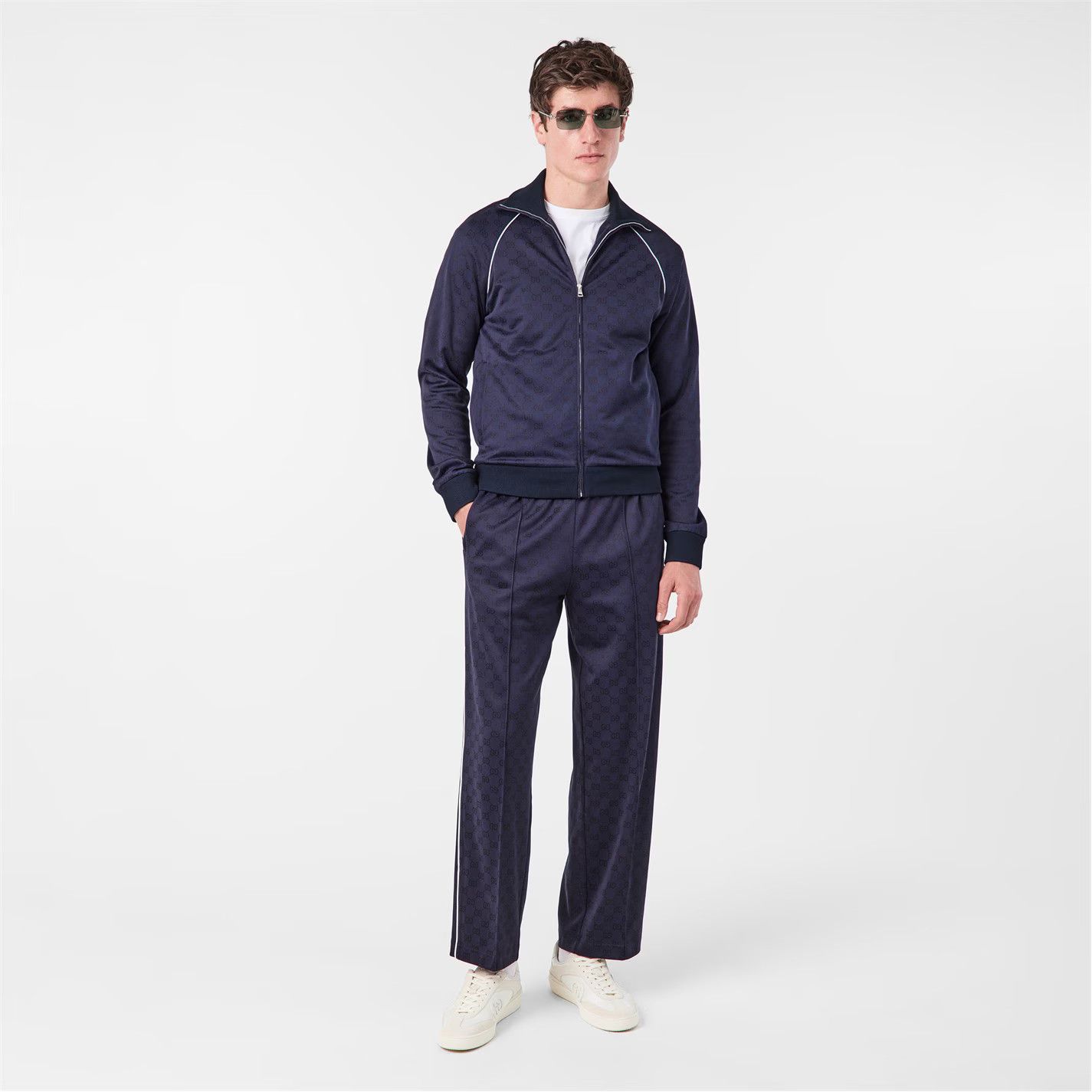 Gucci o1g2r1mq0426 Full Zip Tracksuit Jacket in Navy Size US M / EU 48-50 / 2 - 5 Thumbnail