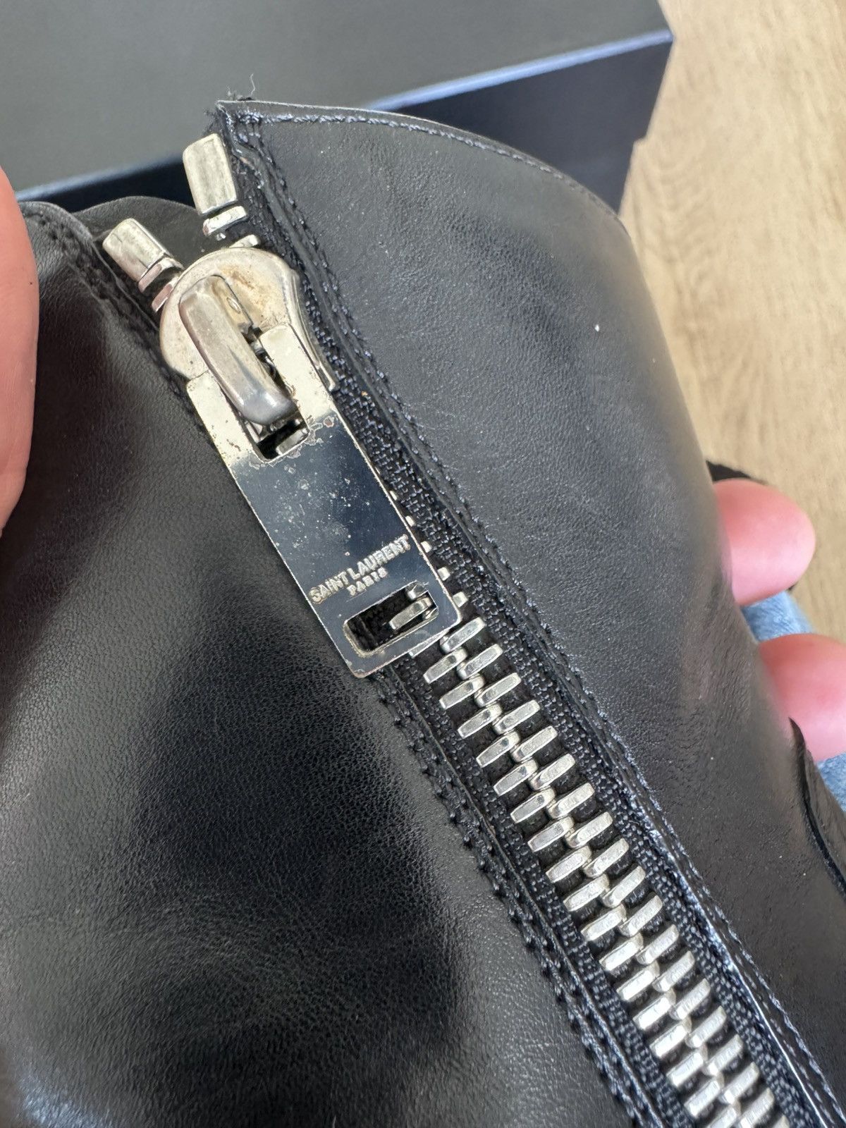 Saint Laurent Paris FW13 Leather Chain Wyatts Size US 9 / EU 42 - 8 Thumbnail