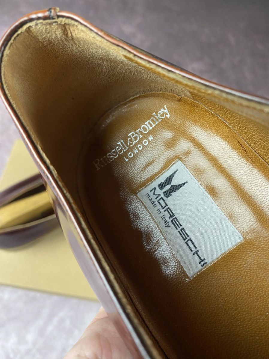 Moreschi Moreschi For Russel Bromley Brown Monk Strap Shoes Uk 9.5 Size US 10.5 / EU 43-44 - 6 Thumbnail