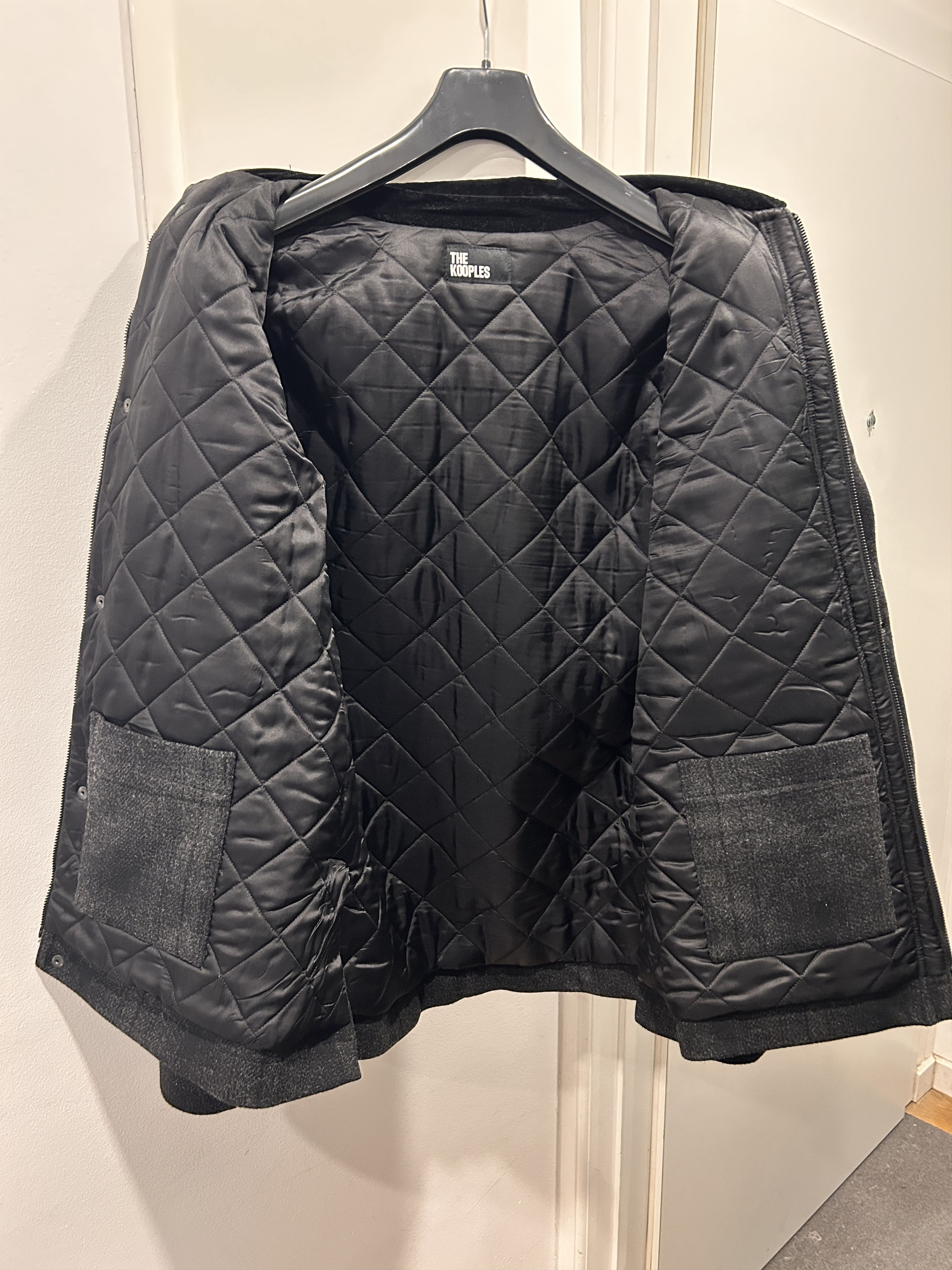 The Kooples Gray Checkered Wool Jacket Size US M / EU 48-50 / 2 - 4 Thumbnail