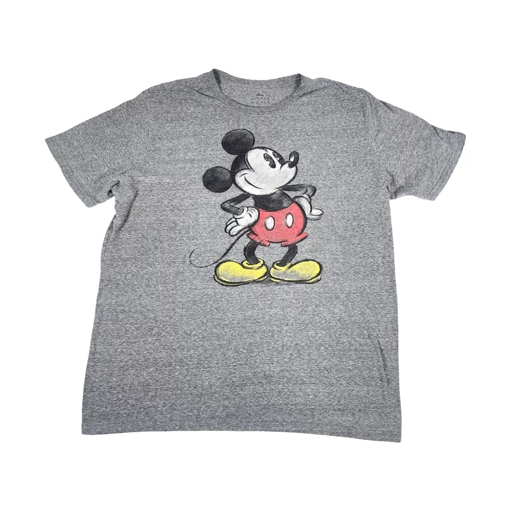 Disney Disney Mickey Mouse Sketch Graphic T-Shirt Mens 2XL Heather Gray Short Sleeve Size US XXL / EU 58 / 5 - 2 Thumbnail
