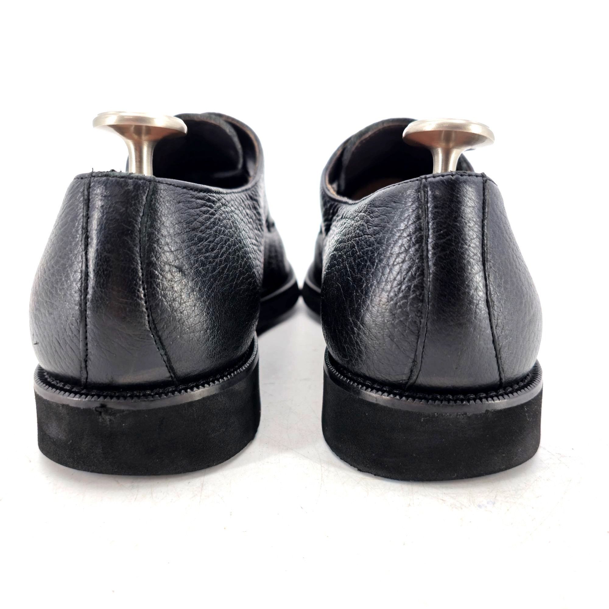 Mezlan Mezlan Black Textured Deerskin Dress Shoes Mens 12M Lepanto Size US 12 / EU 45 - 5 Thumbnail
