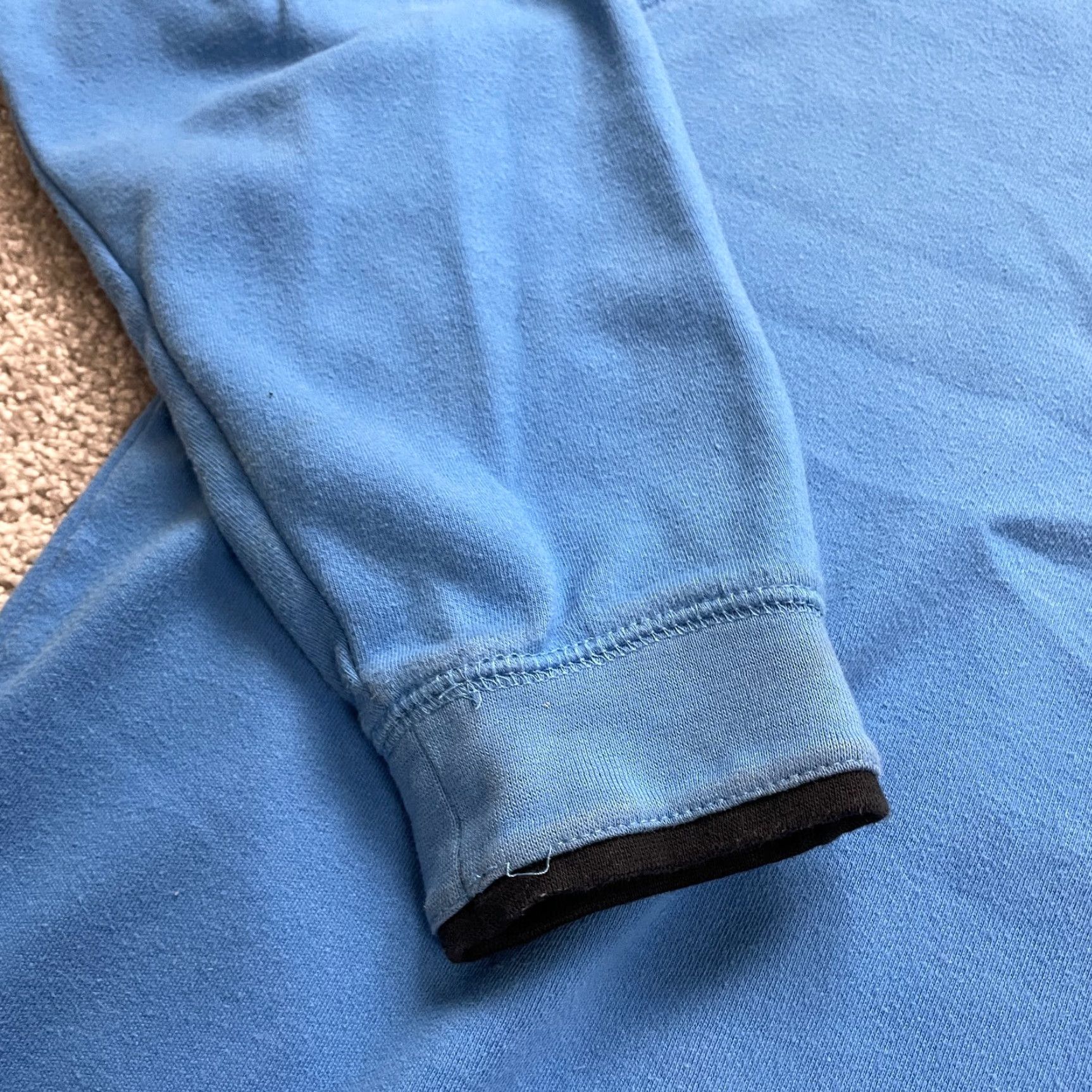 Vintage Boston Trader Jacket Mens 2XL Blue 1/4 Zip 100% Pima Cotton Raglan Sleeve Active Jacket Size US XXL / EU 58 / 5 - 5 Thumbnail