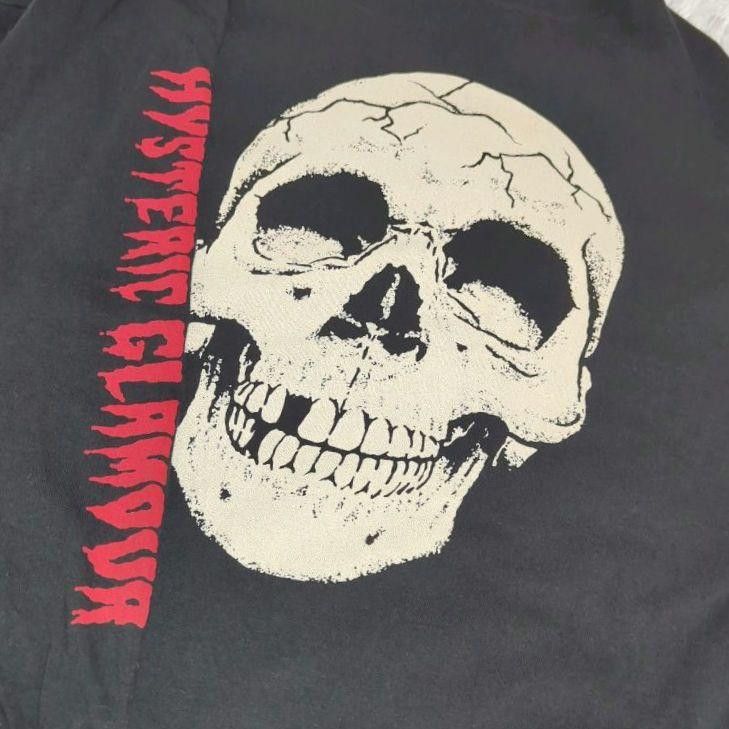 Hysteric Glamour Drop Shoulder Skull Long Sleeve Tee Size US XL / EU 56 / 4 - 4 Thumbnail