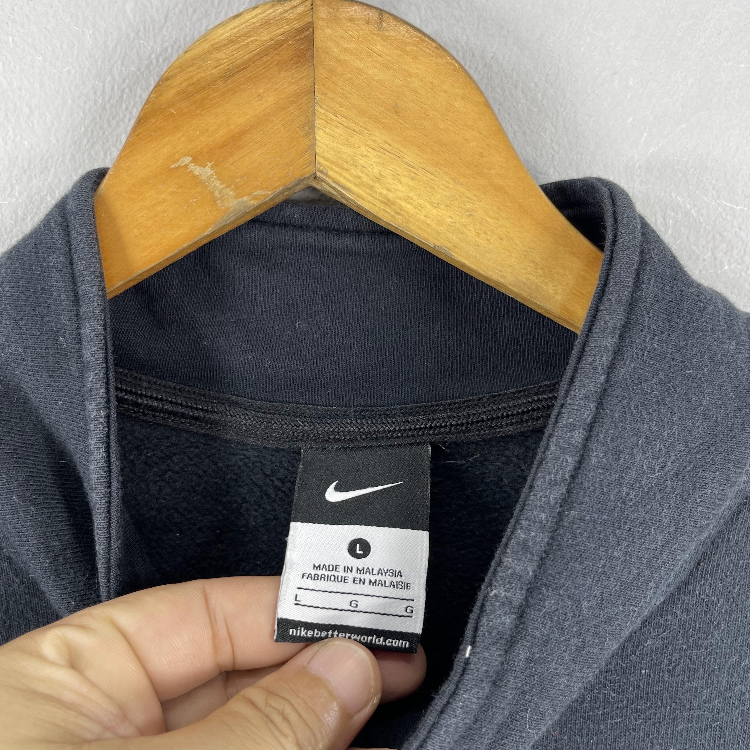 Nike Vintage Y2K NIKE Swoosh Football Half Zipper Sweater Size US L / EU 52-54 / 3 - 4 Thumbnail
