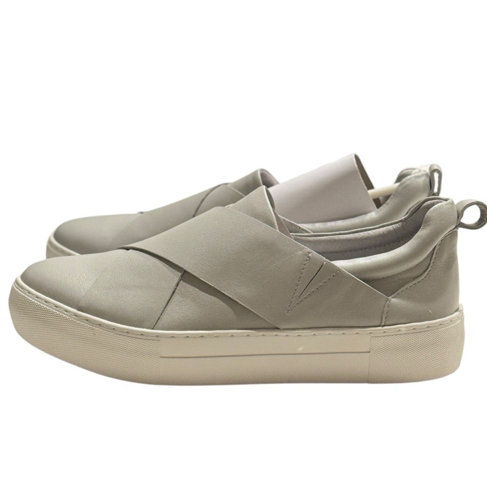 J/Slides J Slides Women's Grey Alec Leather Slip On Platform Size 7.5 Size US 7.5 / IT 37.5 - 5 Thumbnail