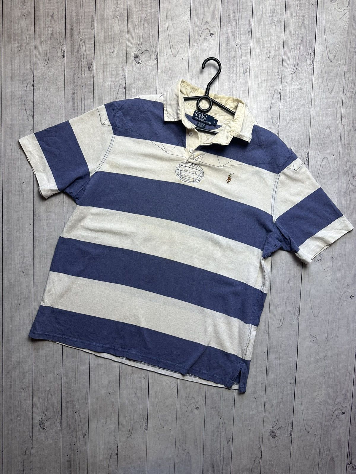 Polo Ralph Lauren × Vintage Vintage polo Ralph Lauren size L striped Size US L / EU 52-54 / 3 - 1 Thumbnail
