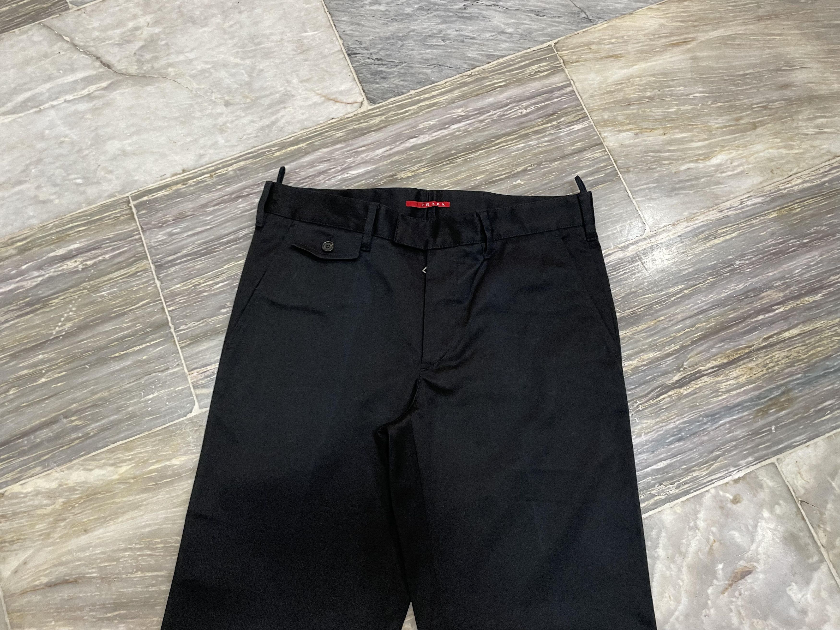 Prada Vintage Prada Black Chino Pants - Black Tab Size US 32 / EU 48 - 2 Thumbnail
