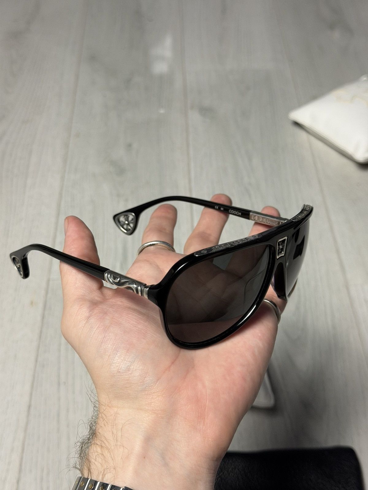 Chrome Hearts Chrome Hearts “Cooch” Cross Sunglasses Size ONE SIZE - 3 Thumbnail