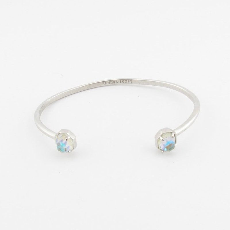 Kendra Scott Kendra Scott Rainbow Stone Open Cuff Bracelet Silver Tone Size ONE SIZE - 1 Thumbnail