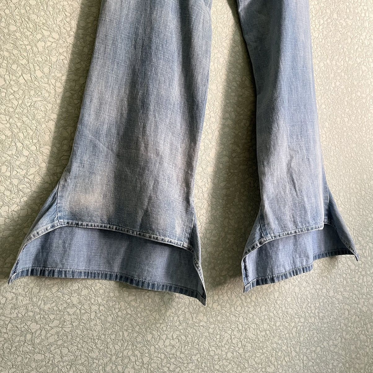 Yohji Yamamoto SS04 Flared Spotted Horse Treated Jeans Size 29" - 4 Thumbnail