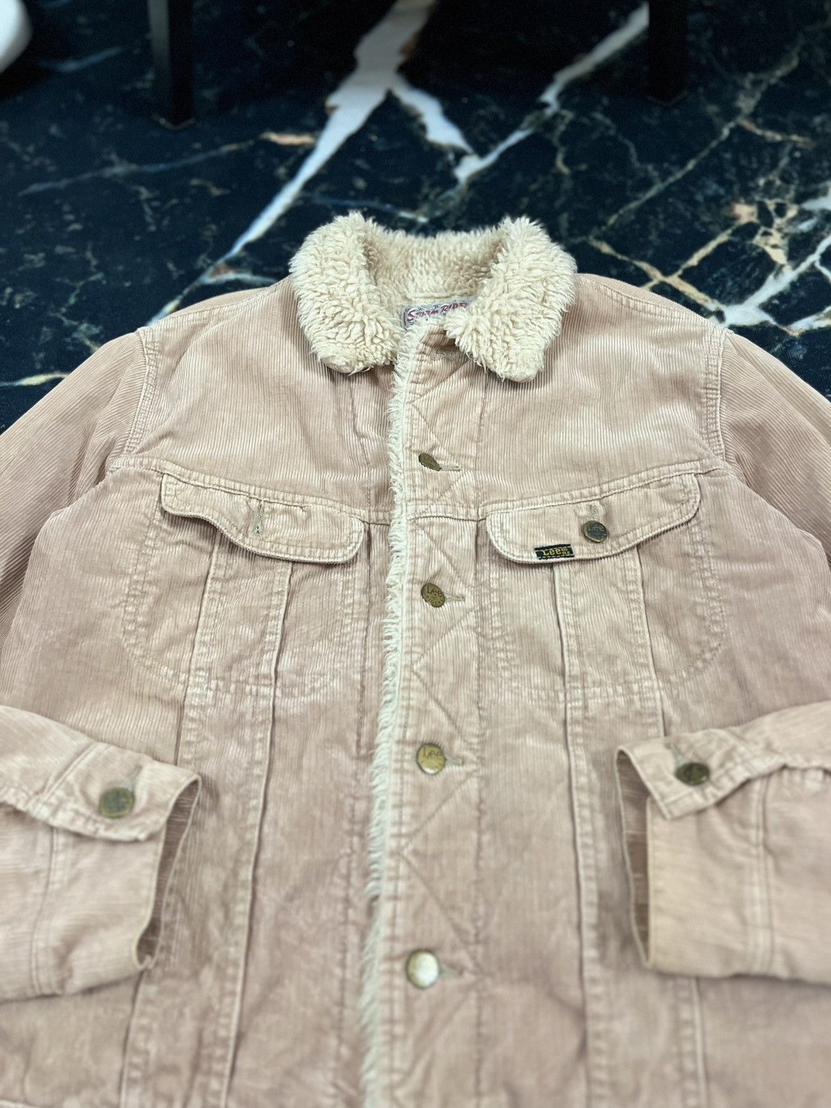 Lee LEE STORM RIDER SHERPA CORDUROY LIGHT BROWN JACKET Size US M / EU 48-50 / 2 - 11 Thumbnail