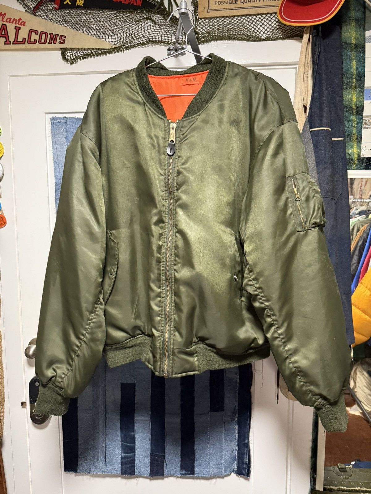 Vintage Vintage Delta Force MA-1 reversible bomber jacket Size US XXL / EU 58 / 5 - 1 Thumbnail