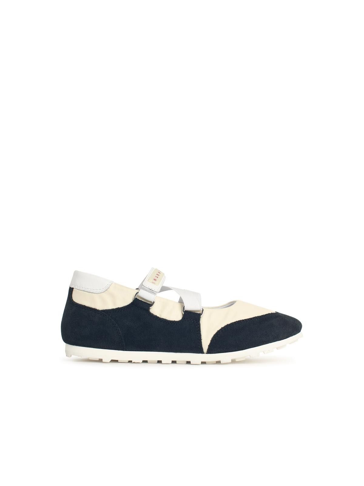 Marni MARNI Balerina In Fabric And Black Suede Size US 10 / IT 40 - 1 Thumbnail