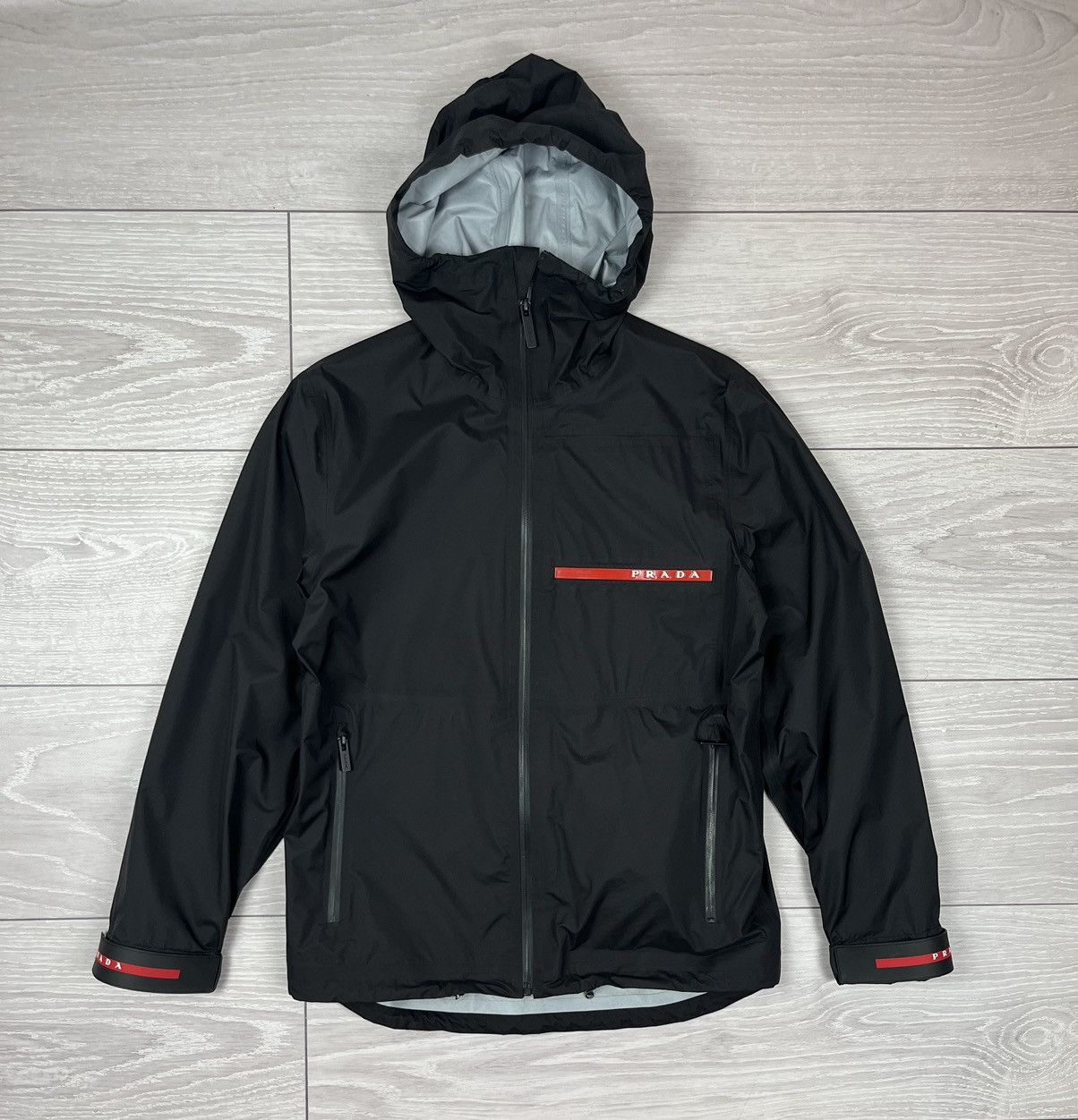 Prada Prada Linea Rossa Black Red Tab Ski Jacket Womens XS Size XS / US 0-2 / IT 36-38 - 1 Thumbnail