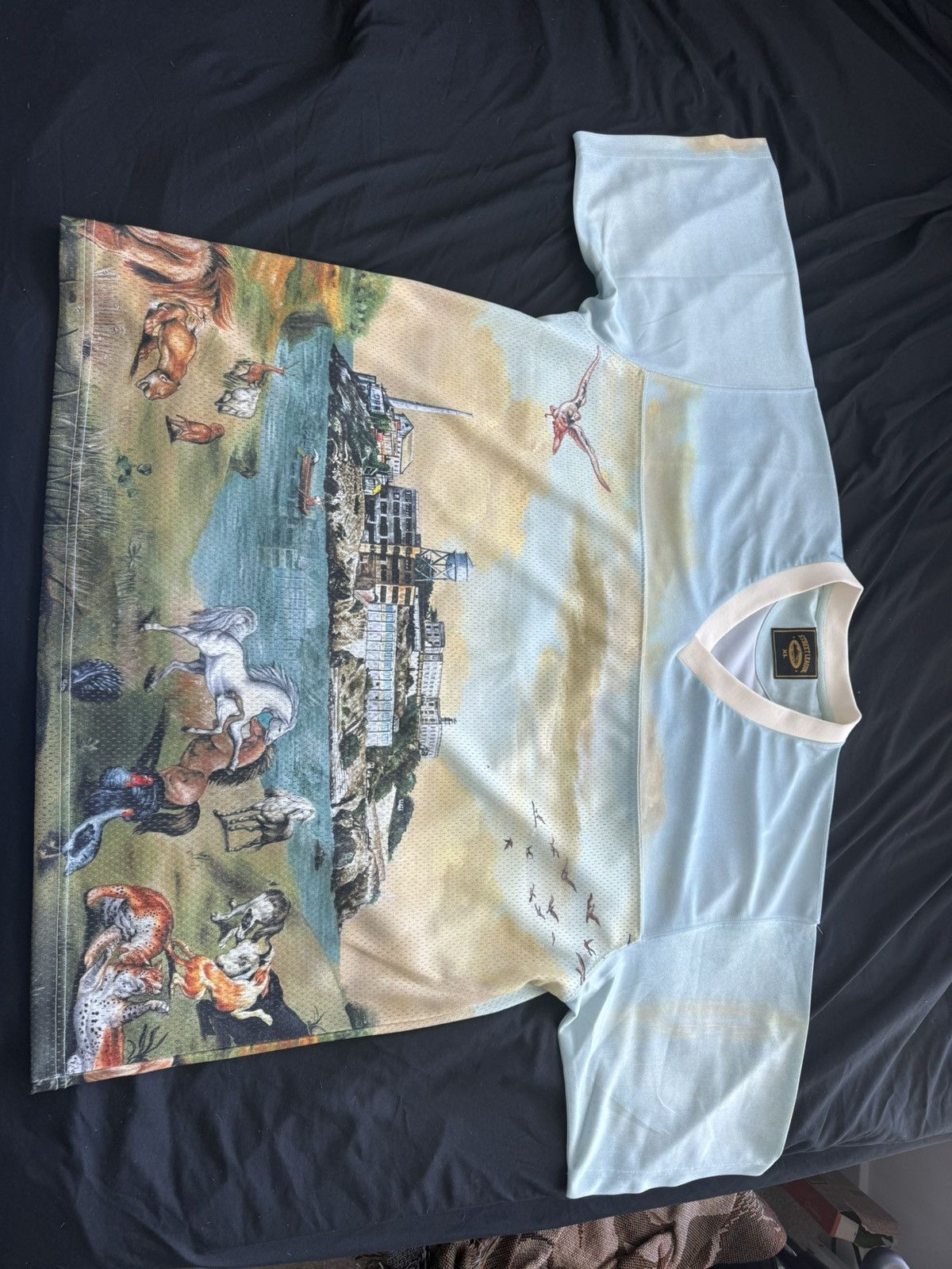 Corteiz CORTEIZ RTW NARNIA JERSEY - BLUE / CREAM Size US XL / EU 56 / 4 - 2 Thumbnail