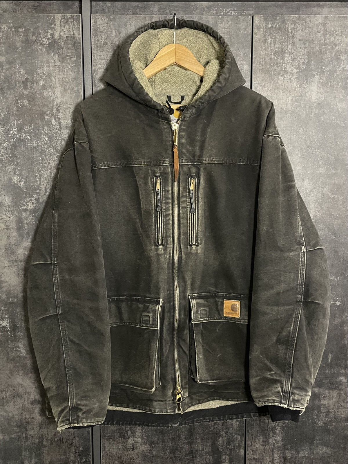 Carhartt Sick Vintage Carhartt C95 Faded Jacket Detroit Active RRL Ys Size US L / EU 52-54 / 3 - 6 Thumbnail