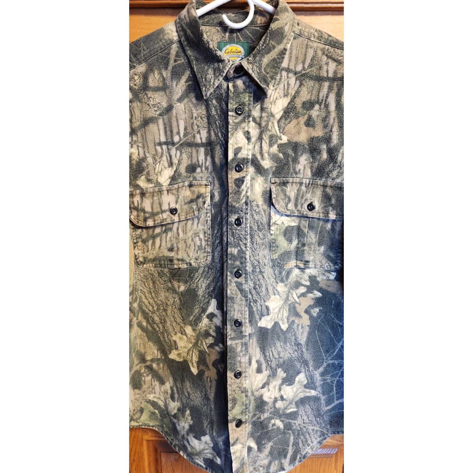 Vintage Cabela's Shirt Men L Tall LT Camo Mossy Oak Vintage Flannel Hunting Button-Up LS Size US L / EU 52-54 / 3 - 4 Thumbnail