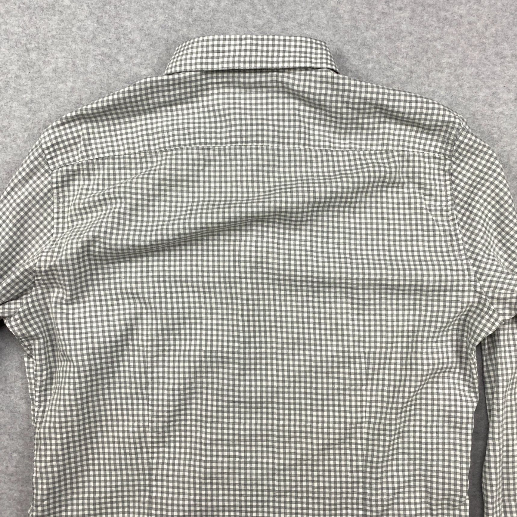Theory Theory Button-Up Shirt Mens Large L Gray Check Long Sleeve Cotton Casual Size US L / EU 52-54 / 3 - 6 Thumbnail