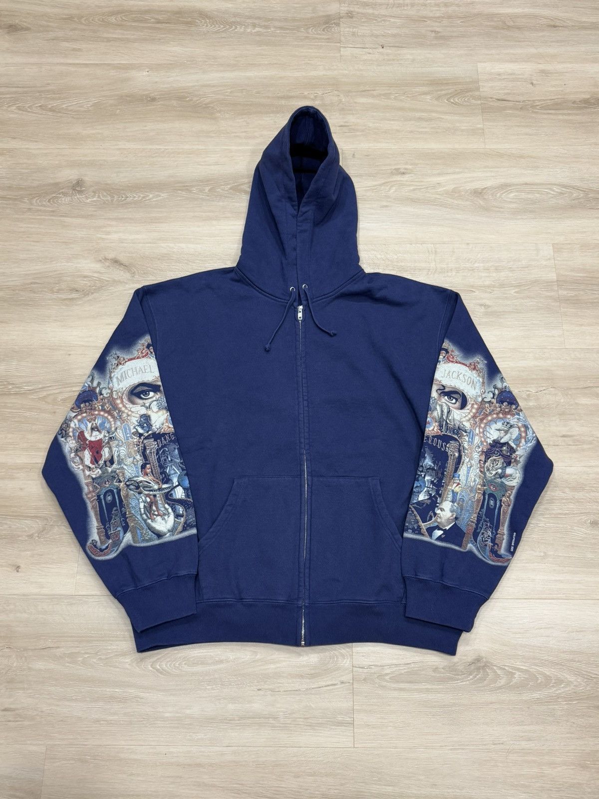 Supreme Supreme Michael Jackson Dangerous Zip Up Hoodie Black