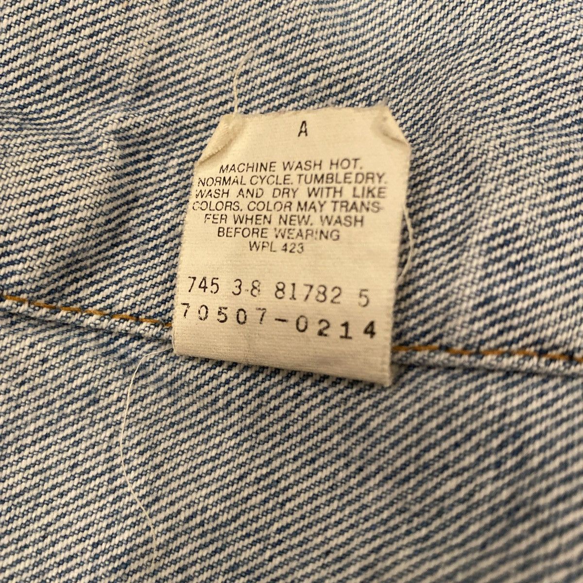 Levi's Vintage Clothing VTG Levi's Jacket Jean Denim Trucker 80's 70507 0214 Size US M / EU 48-50 / 2 - 9 Thumbnail