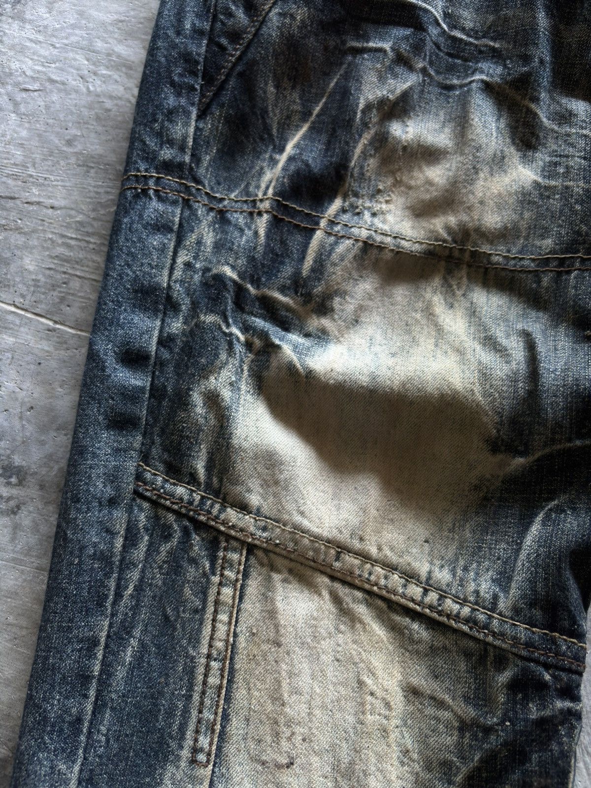 If Six Was Nine PUNK MINISTRY double waist crazy rusty wash japanese mudmax Size US 31 - 9 Thumbnail